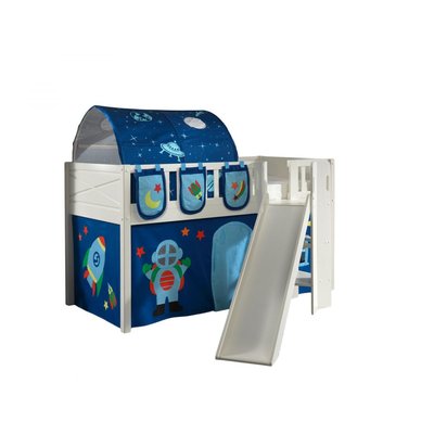 Scott Lit Mezzanine Toboggan et Rideau Astro, Tunnel et S 3 Sacs Rangement VIPACK