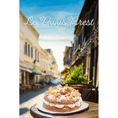 Tableau Mural Illustration Paris-brest CUISINE CEANOTHE