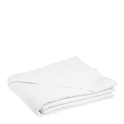 Dessus de lit en coton BLANC D’IVOIRE