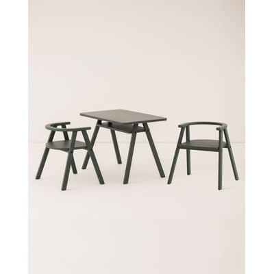 Ensemble Bureau enfant avec 2 chaises GROWING GREEN NOBODINOZ