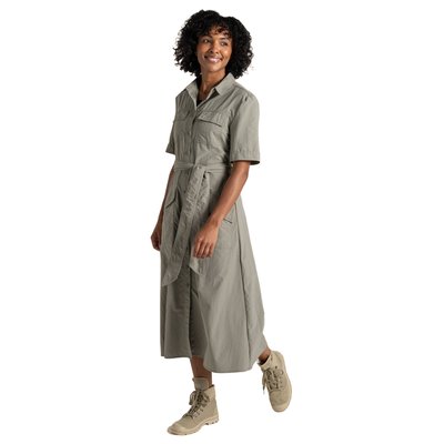 Robe longue style chemise motif uni CARINA ADVENTURE CRAGHOPPERS