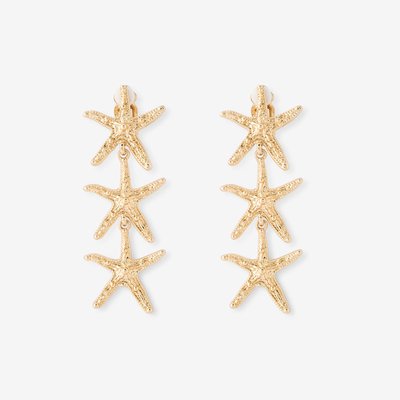 Boucles d'oreilles clips - étoiles de mer BALABOOSTE