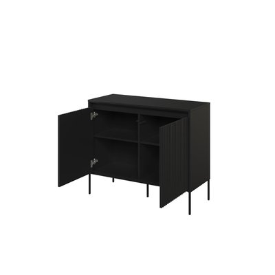 Buffet bas en panneaux de particules 2 portes 98 cm, LENARA BOBOCHIC