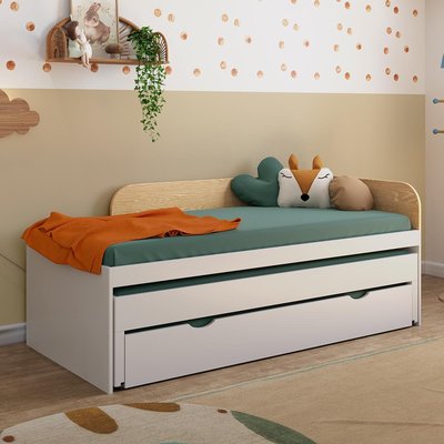 Lit gigogne 3 places Noha Bois massif  NOHA AKITEN RETAIL