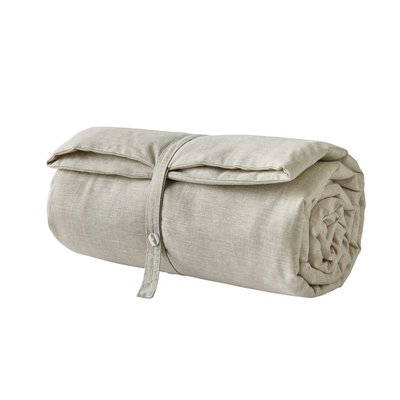 Couvre lit en lin uni, Made in France, NATUREL A DEMAIN