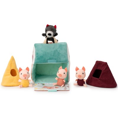 Maison du loup et des 3 petits cochons LILLIPUTIENS