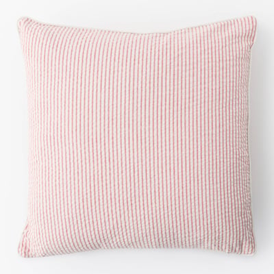Coussin carré seersucker, 45x45cm, 100% coton MONOPRIX