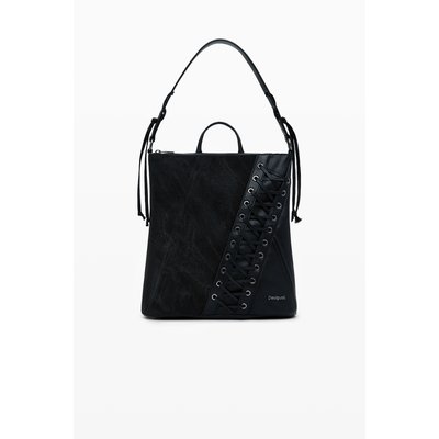 Petit sac à dos effet cuir corset DESIGUAL
