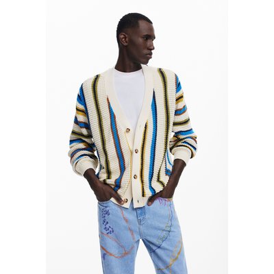 Desigual - Cardigan en maille à rayures DESIGUAL