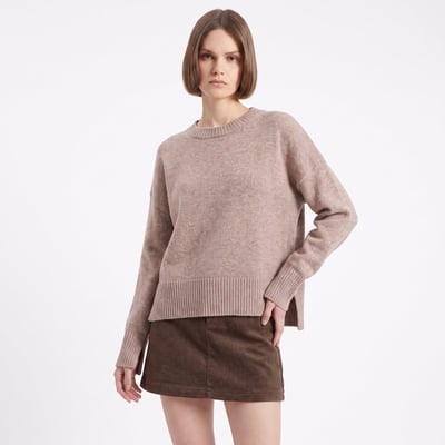 Pull femme à manches tombées en laine TEMOURA ARTLOVE