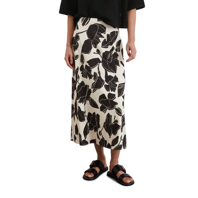 Jupe évasée en satin imprimé en viscose stretch MARC O'POLO