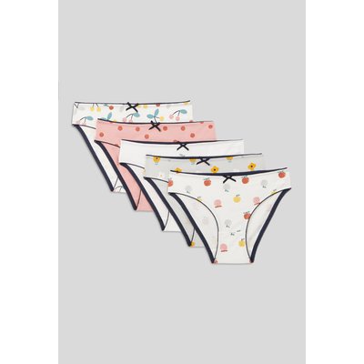 Lot de 5 culottes imprimés en coton BIO, certifié OEKO-TEX MONOPRIX KIDS