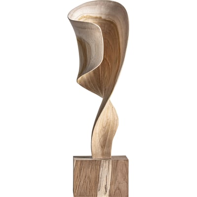 Figure décorative ethnique en bois de teck RECOLLECTION