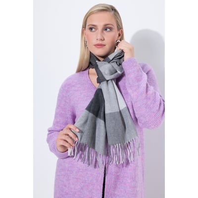 Foulard à carreaux et franges ULLA POPKEN