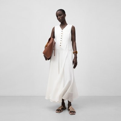 Robe midi bimatière ADOLFO DOMINGUEZ