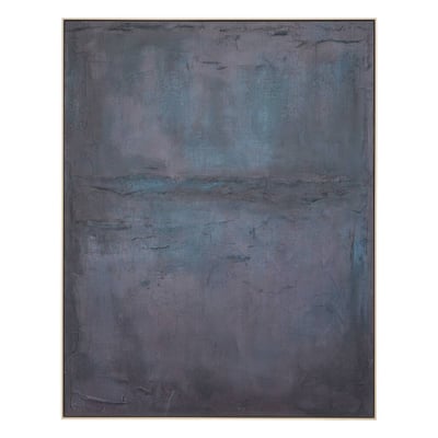 Toile peinte encadrée rectangulaire en pin BEA ATMOSPHERA