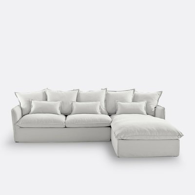 Sofá cama rinconero de algodón/lino, Odna LA REDOUTE INTERIEURS