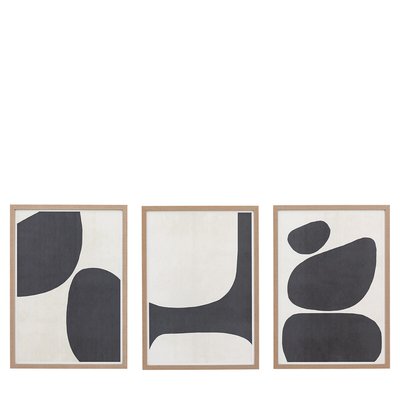 Set of 3 Pebble Collection Framed Canvas SO'HOME