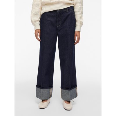 À taille mi-haute Jean droit ROUGE EDIT