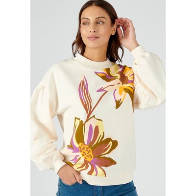 Sweat-shirt imprimé grandes fleurs DAMART