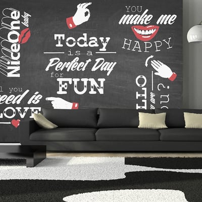 Papier peint intissé panoramique Textes Perfect day EDEN
