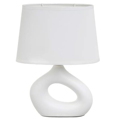 Lampe à poser céramique blanche 23x13x30cm WADIGA