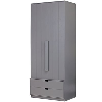 Armoire 2 portes et 2 tiroirs en pin SKIK WOOOD
