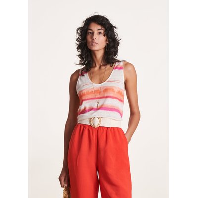 Débardeur en jersey lin à imprimé tie & dye LA FEE MARABOUTEE