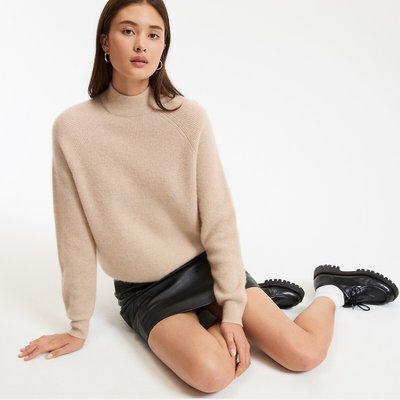 Cashmere Fine Knit Jumper with High Neck LA REDOUTE COLLECTIONS