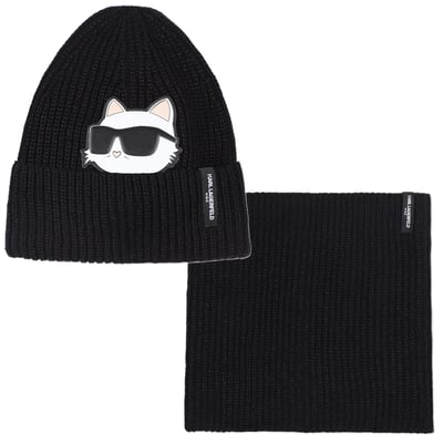 Chapeau d’ensemble + chauffe-manche KARL LAGERFELD KIDS