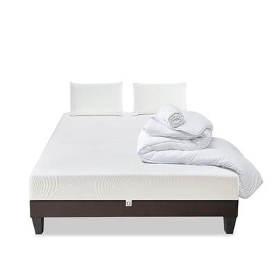 Prêt-à-dormir HÉRA avec Sommier, Couette, Oreillers et Protège-matelas OLYMPE LITERIE