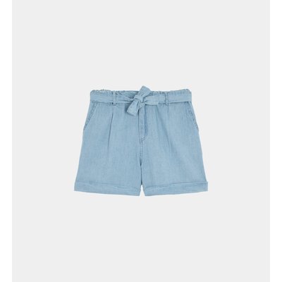 Short Denim Léger Animes Ceinture Coton Bio CADET ROUSSELLE