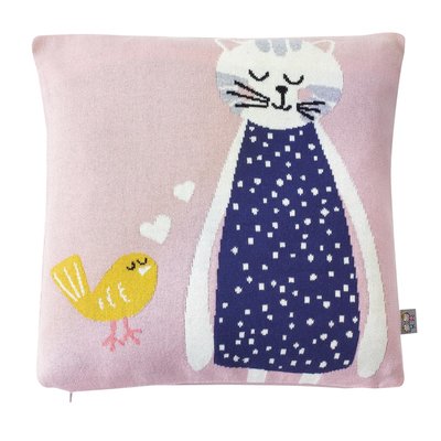 Taie de coussin en coton bio tricoté TRICOT SEVIRA KIDS