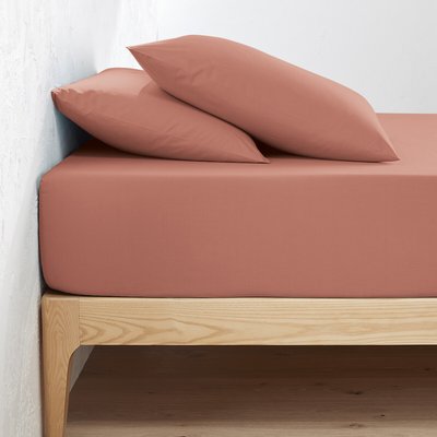 Drap-housse uni en percale de coton bio Scenario LA REDOUTE INTERIEURS