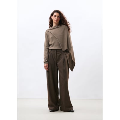Pantalon large en flanelle à rayures HUMILITY