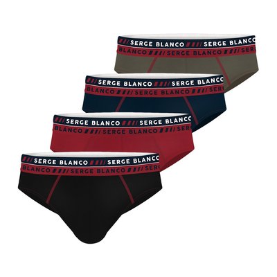 Lot de 4 Slips coton French SERGE BLANCO