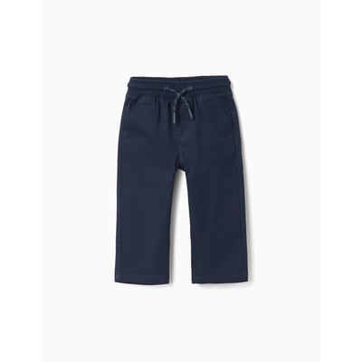 Pantalon ajusté en sergé avec cordon de serrage ZIPPY