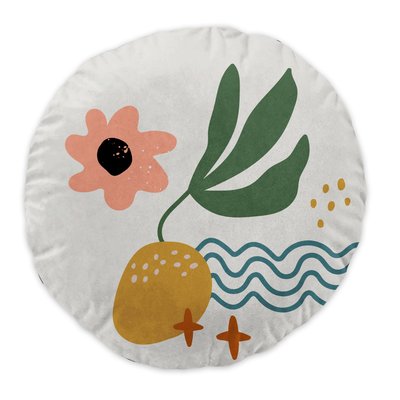 Coussin rond dessin d'enfant EDEN