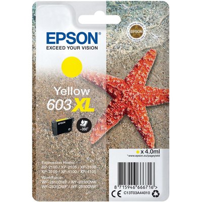 Cartouche d'encre 603XL Etoile de Mer Jaune EPSON