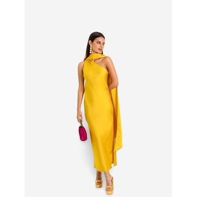 Robe midi asymétrique avec laçage MRS ABRIL THE-ARE