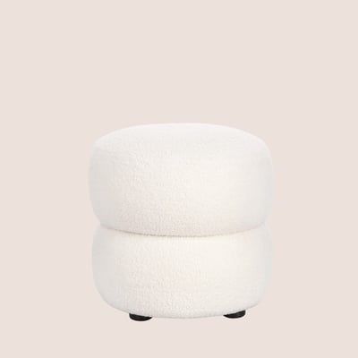 Pouf rond D41 en tissu - LENNY HELLIN, DEPUIS 1862