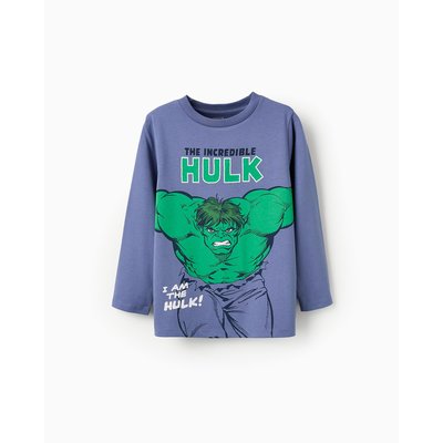 T-shirt 100% coton avec impression Hulk  MARVEL AVENGERS ZIPPY
