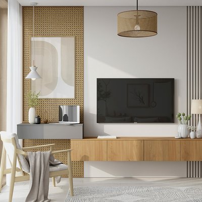 Тумба под телевизор малая, подвесная SO'HOME