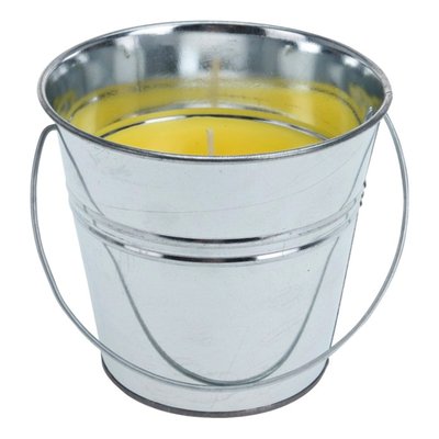 Bougie citronnelle dans seau métal 6x6x6cm WADIGA