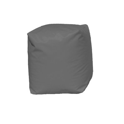 Pouf Cube Gris HOME MAISON