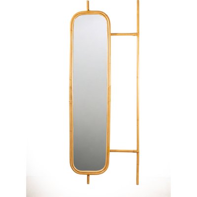 Miroir rattan naturel esprit bohème pour chambre ou entrée RECOLLECTION