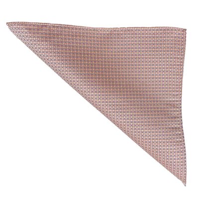 Pochette costume 100% soie motif croix fleurs DRAEGER PARIS