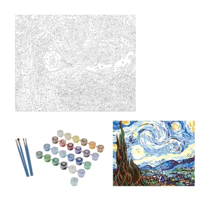 Tableau par numéros Nuit 50x40 DECORATIE