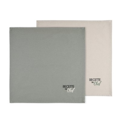 Duo de serviettes de tables bicolores LOVELY CASA