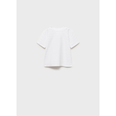 T-shirt coton rayures relief MANGO BABY